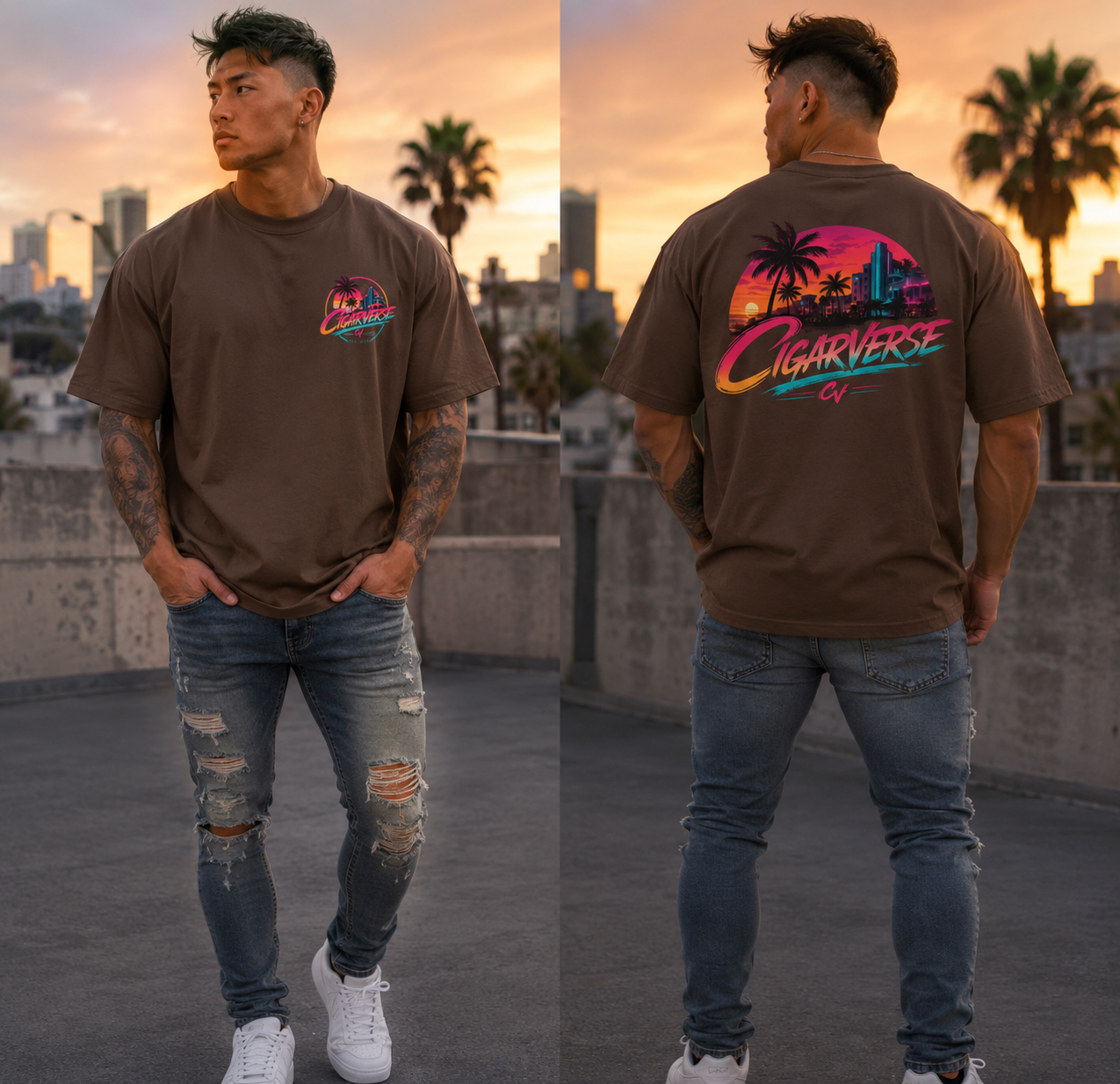 Oversized Premium Max Heavyweight Unisex Garment-Dyed Drop-Shoulder T-Shirt