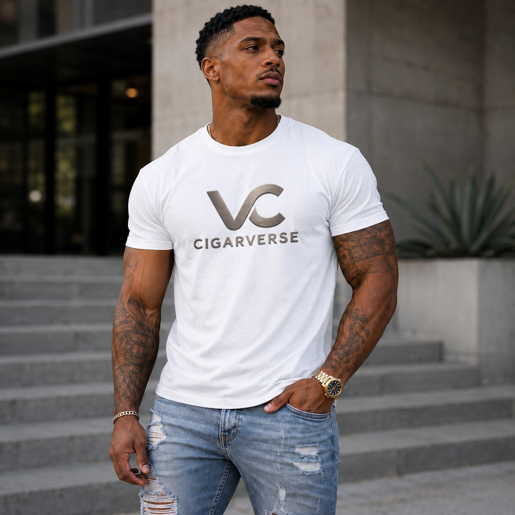 Unisex Gunmetal Logo CIGARVERSE T-Shirt