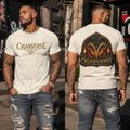 Aries Logo CIGARVERSE Graphic Tee — Vintage Logo & Fiery Back Art