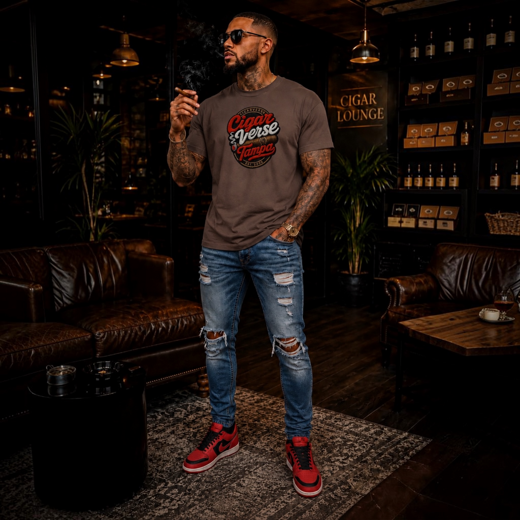 Cigar Verse Tampa T-Shirt – Retro Cigar Club Tee