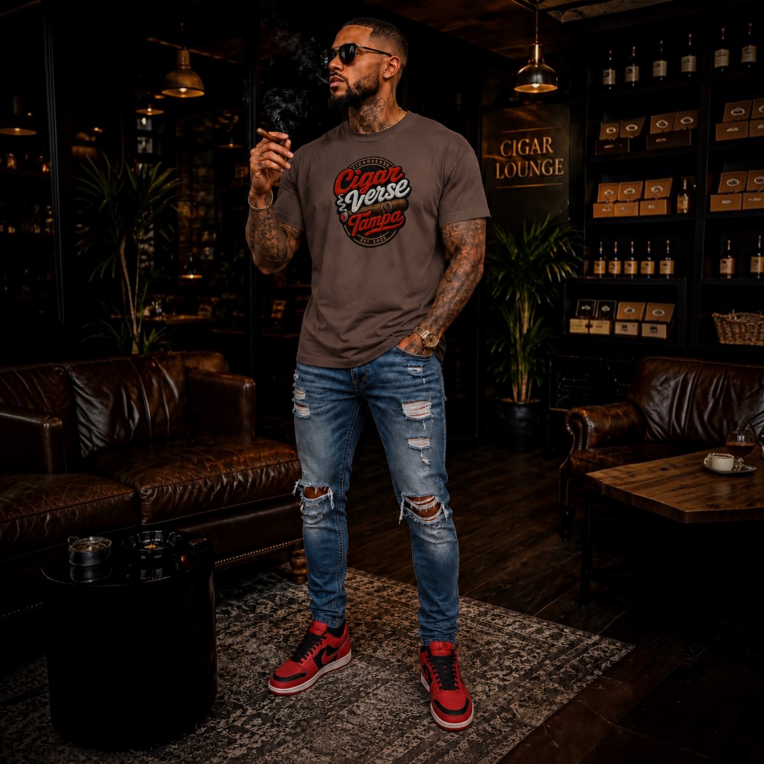 Cigar Verse Tampa T-Shirt – Retro Cigar Club Tee