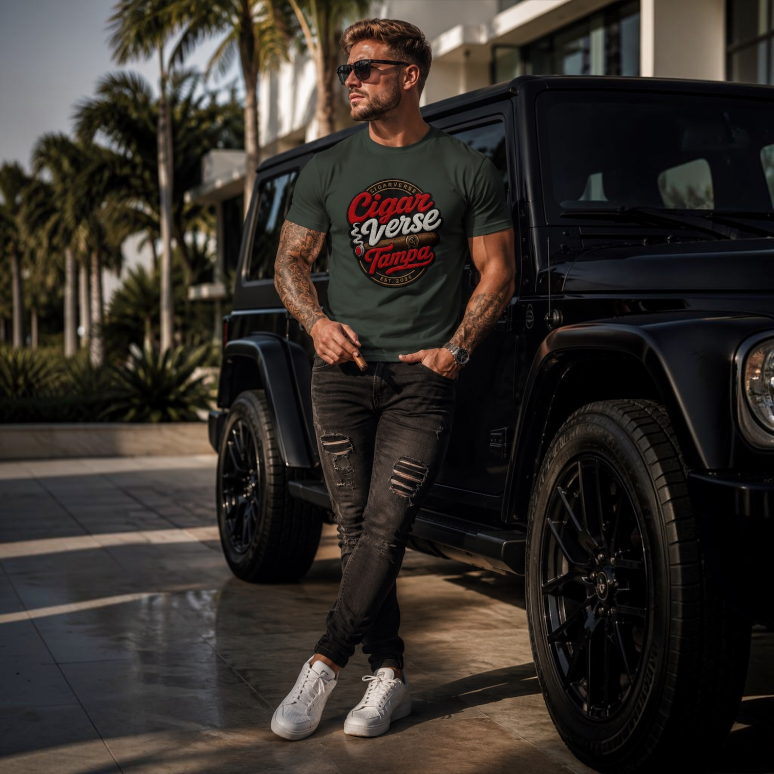 Cigar Verse Tampa T-Shirt – Retro Cigar Club Tee