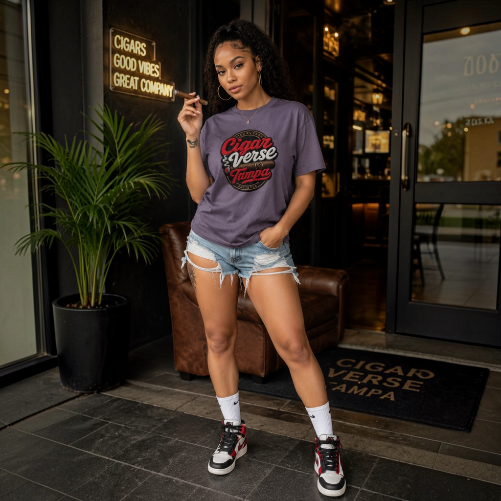 Cigar Verse Tampa T-Shirt – Retro Cigar Club Tee
