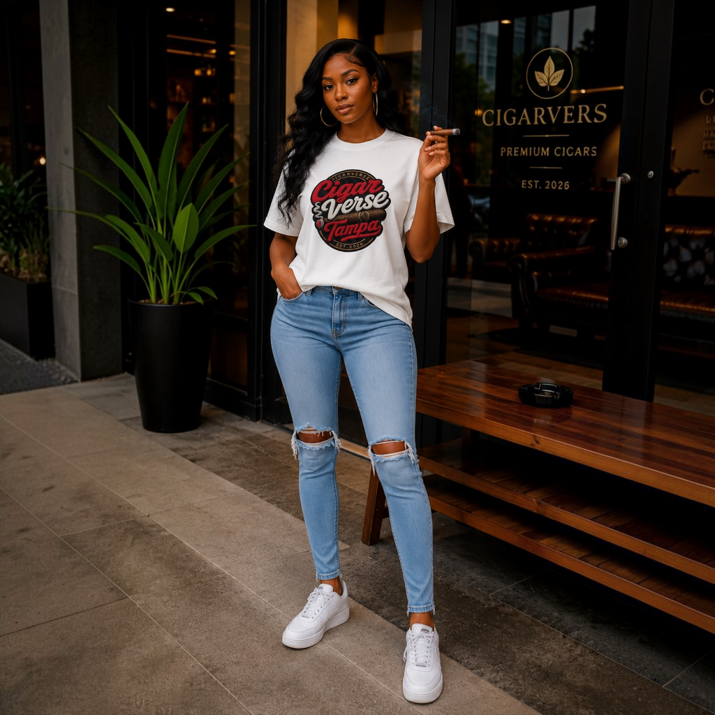 Cigar Verse Tampa T-Shirt – Retro Cigar Club Tee