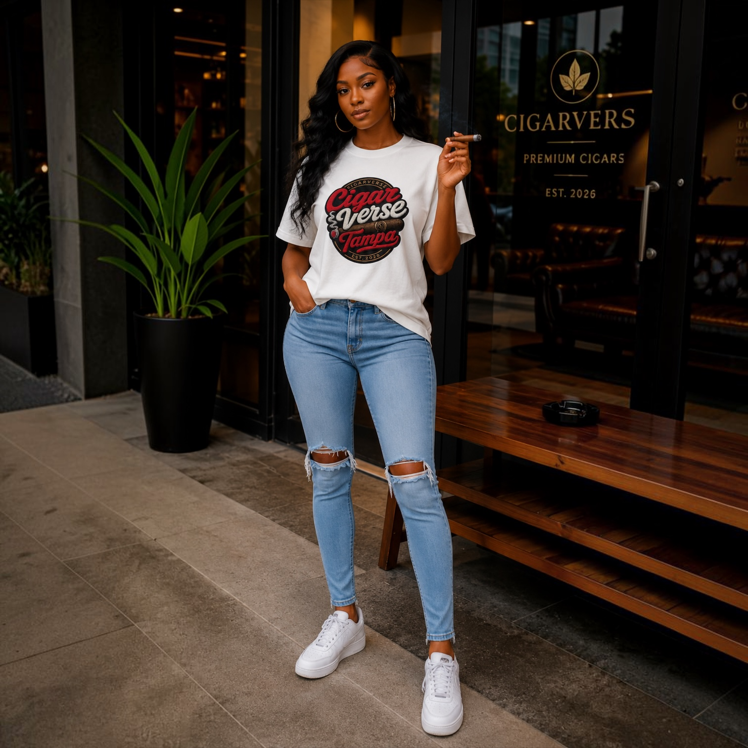 Cigar Verse Tampa T-Shirt – Retro Cigar Club Tee