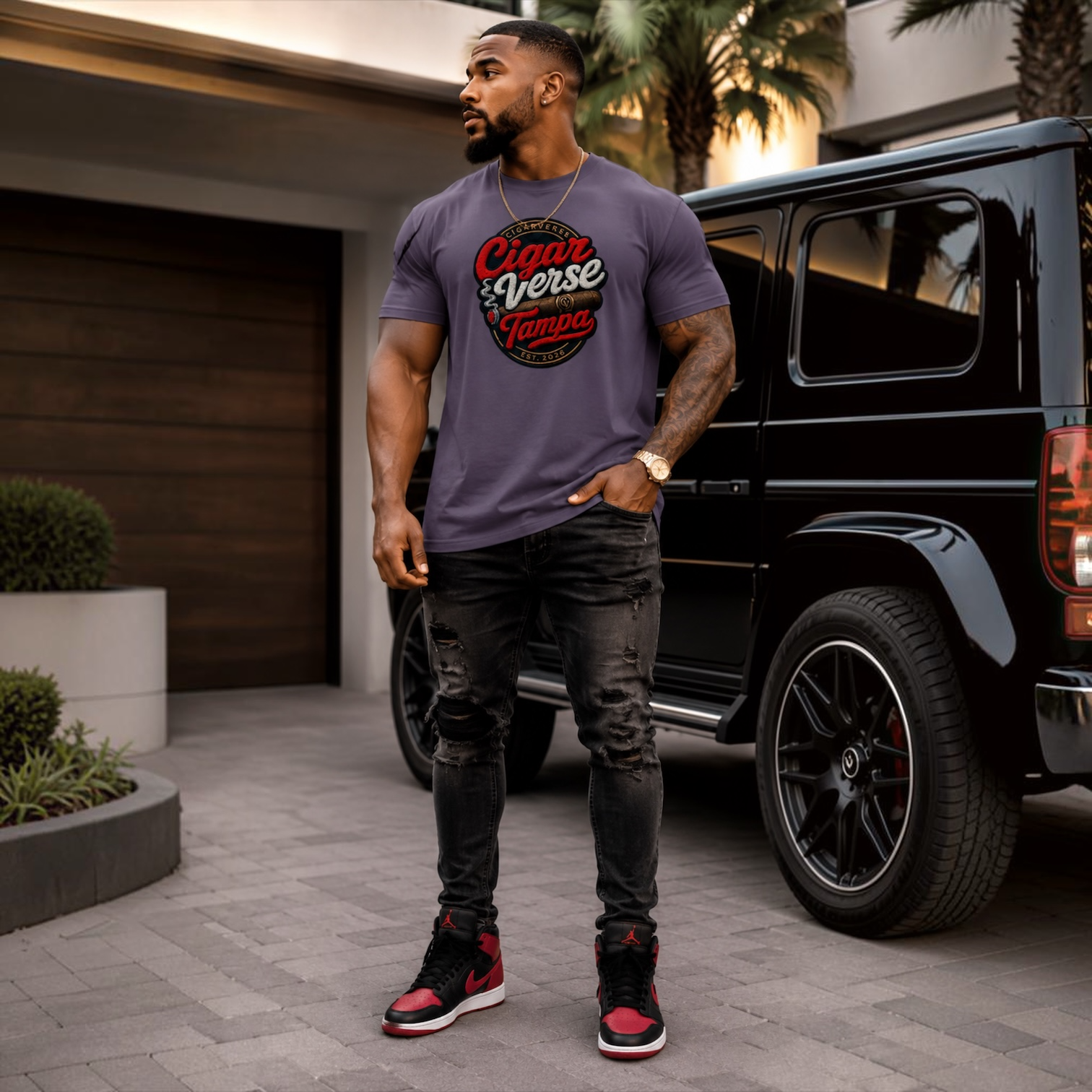 Cigar Verse Tampa T-Shirt – Retro Cigar Club Tee