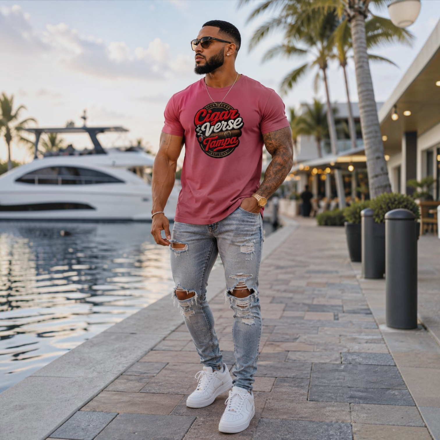 Cigar Verse Tampa T-Shirt – Retro Cigar Club Tee