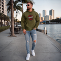 Cigar Verse Tampa Hoodie — Retro Script Logo Fleece Pullover