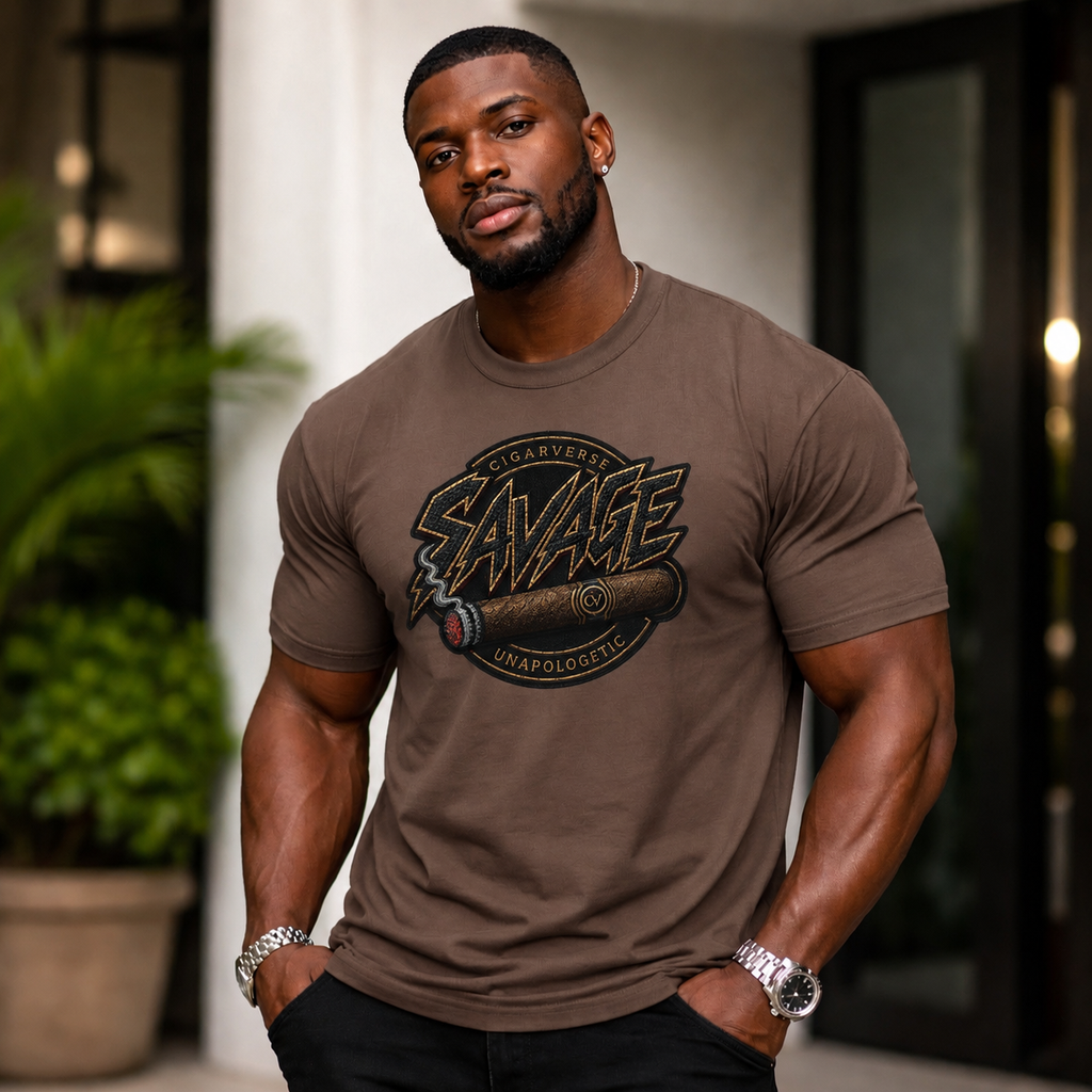 “PREMIUM” Savage Graphic Tee — Bold Retro Streetwear T-Shirt