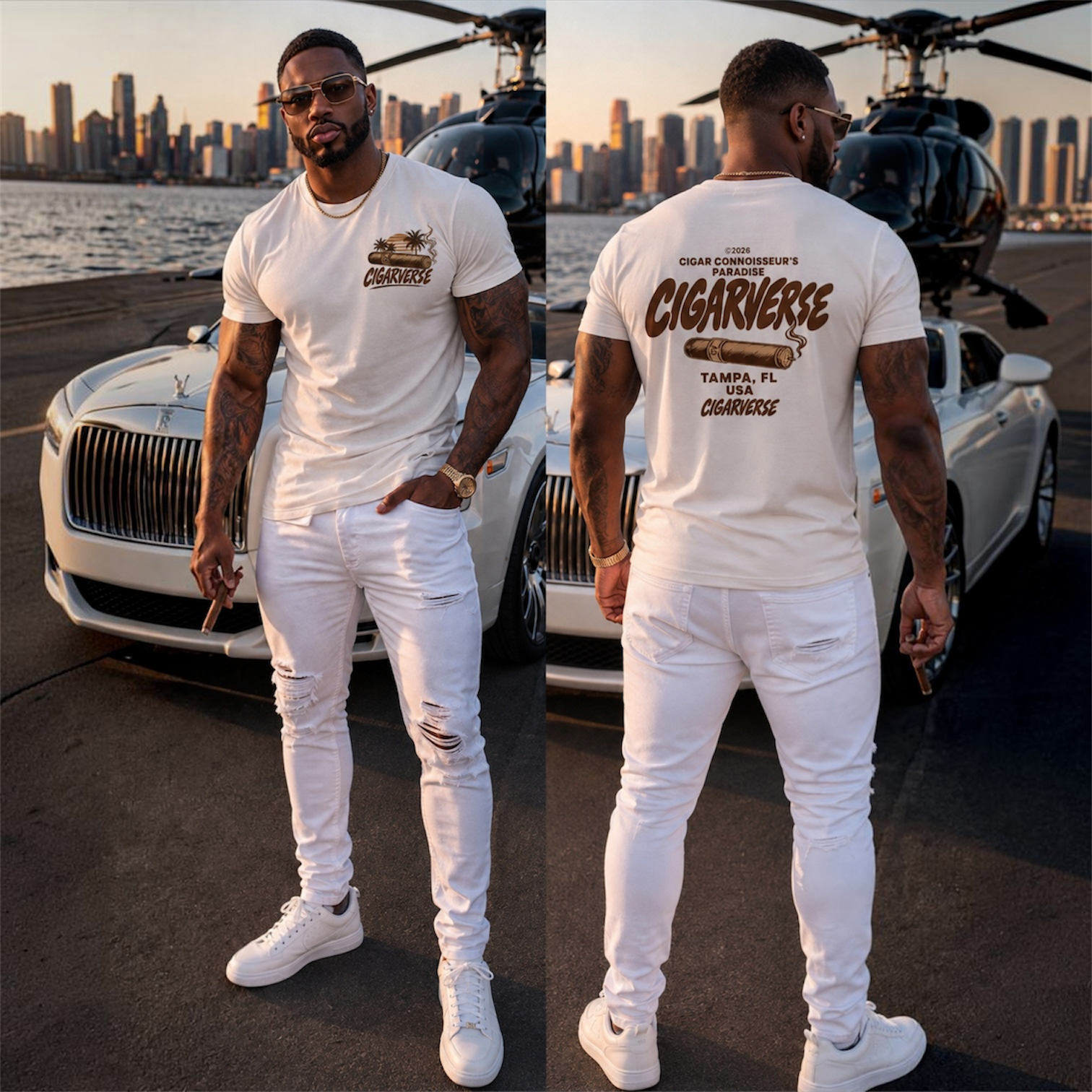 Cigarverse Graphic Tee — Cigar Connoisseur Paradise Tampa, FL
