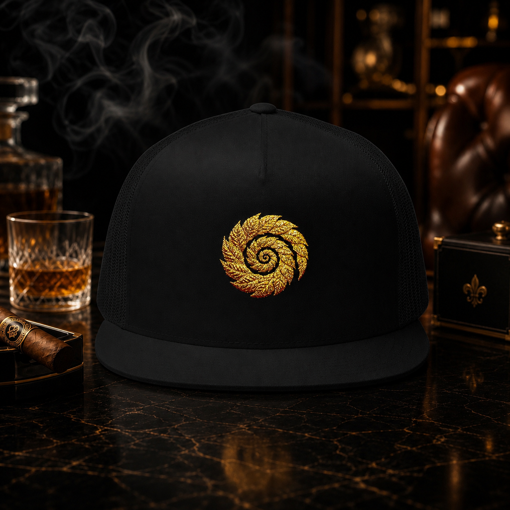 CIGARVERSE Golden Spiral Trucker Cap
