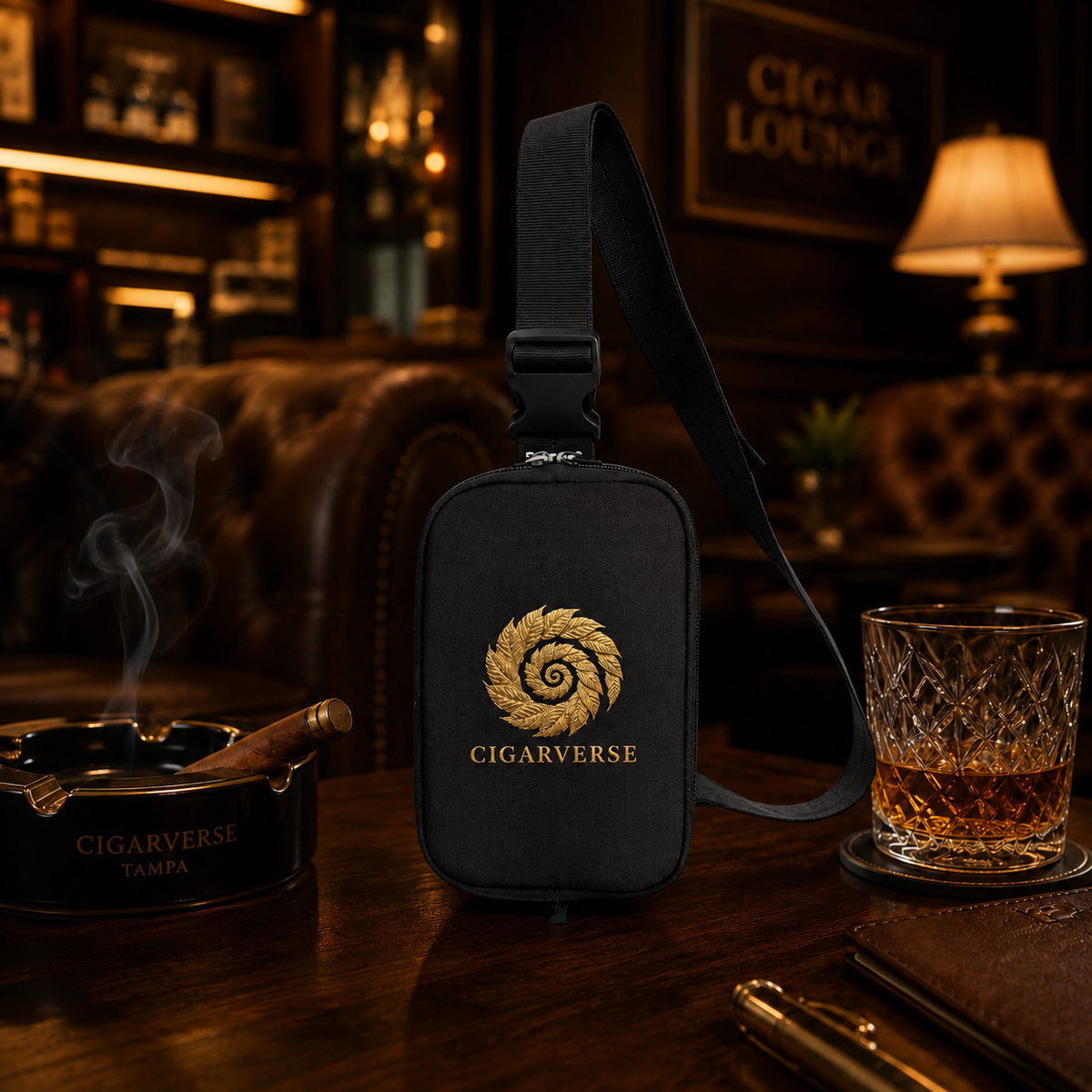 Explorer Sling Bag — Golden Spiral Adventure Crossbody