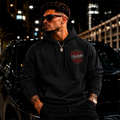 CIGARVERSE Logo Hoodie — Vintage Red Script Chest Print