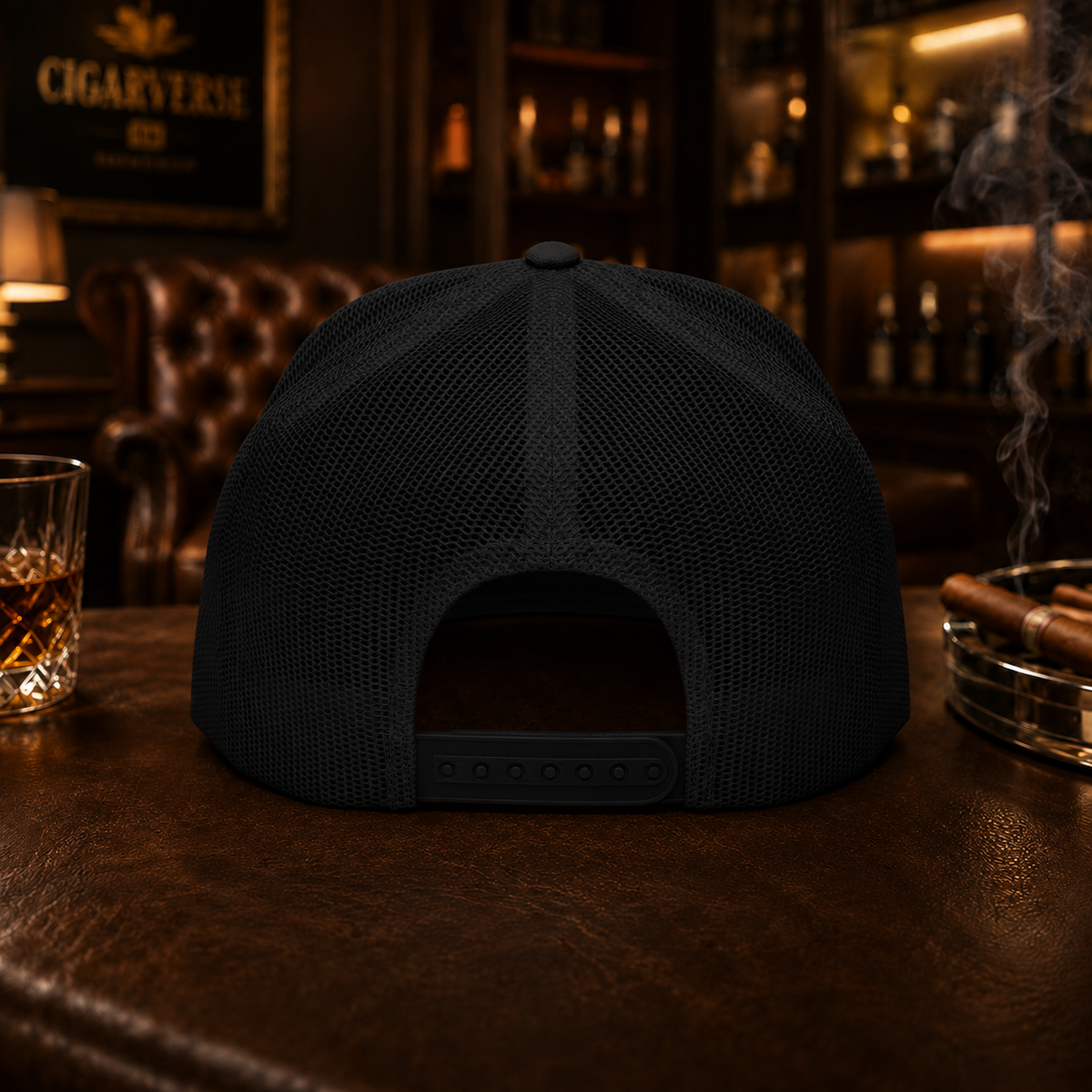 Cigarverse Trucker Cap – Vintage Cigar Logo 5-Panel Mesh Hat