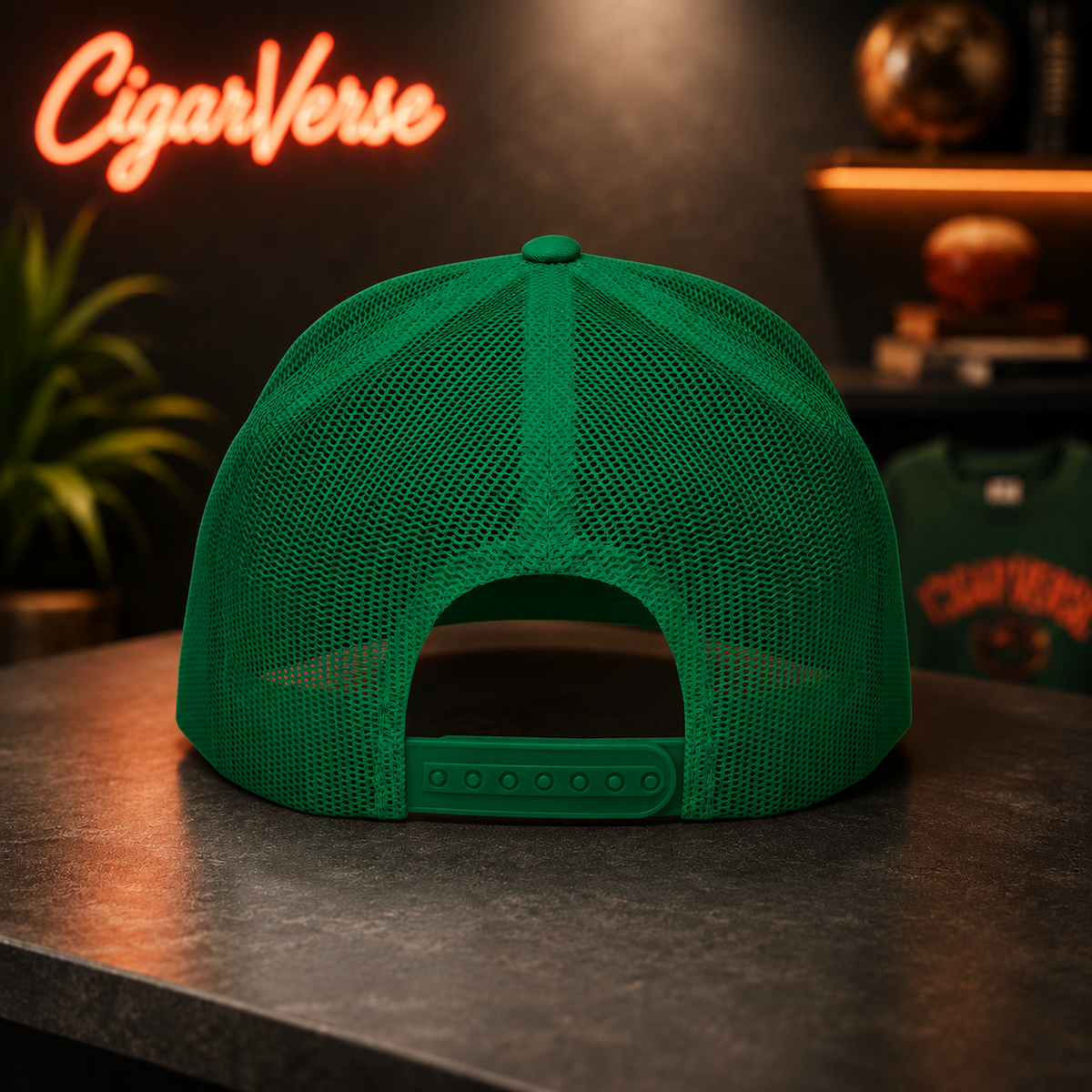 CigarVerse Trucker Cap - Vintage Cigar Logo 5-Panel Hat