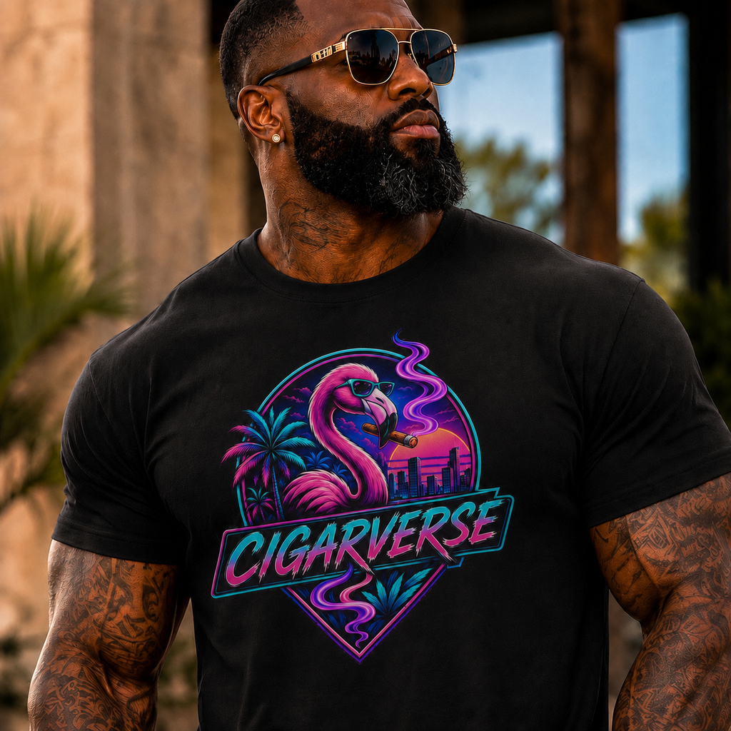 Cigarverse Retro Flamingo Tee