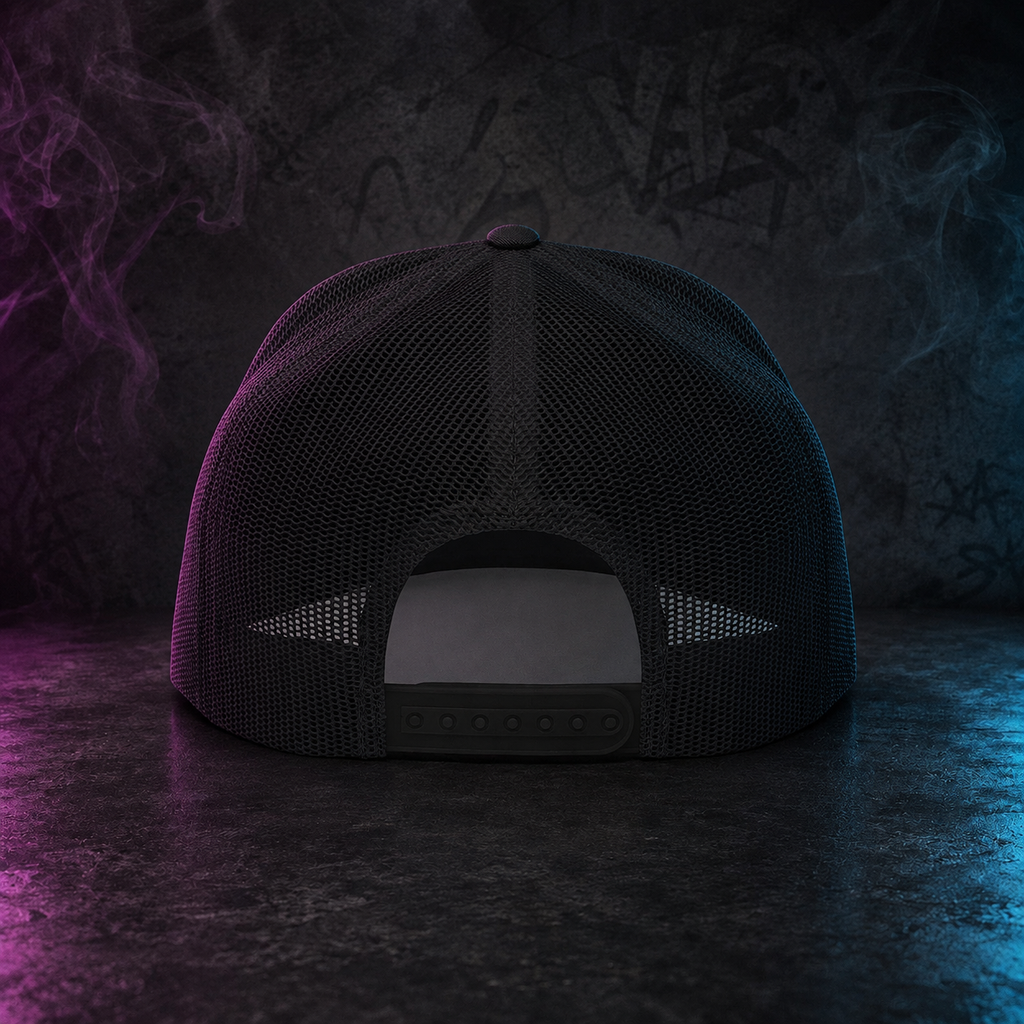 CIGARVERSE Graffiti Trucker Cap — Retro Street Art Snapback