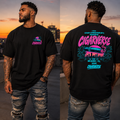 Cigariverse Miami Retro Tee — Neon Palm Coast Cigar Lounge Shirt