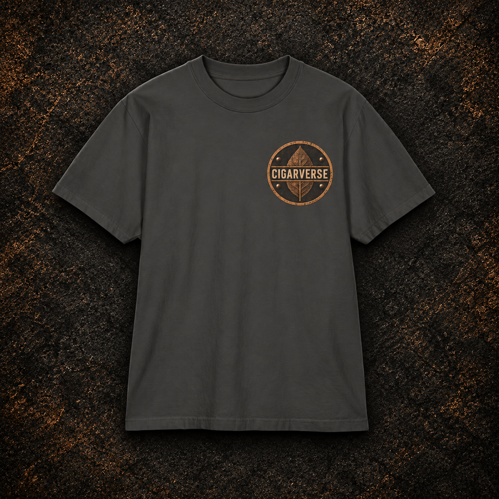CIGARVERSE Smokeworks T-Shirt — Vintage Tobacco Logo Tee