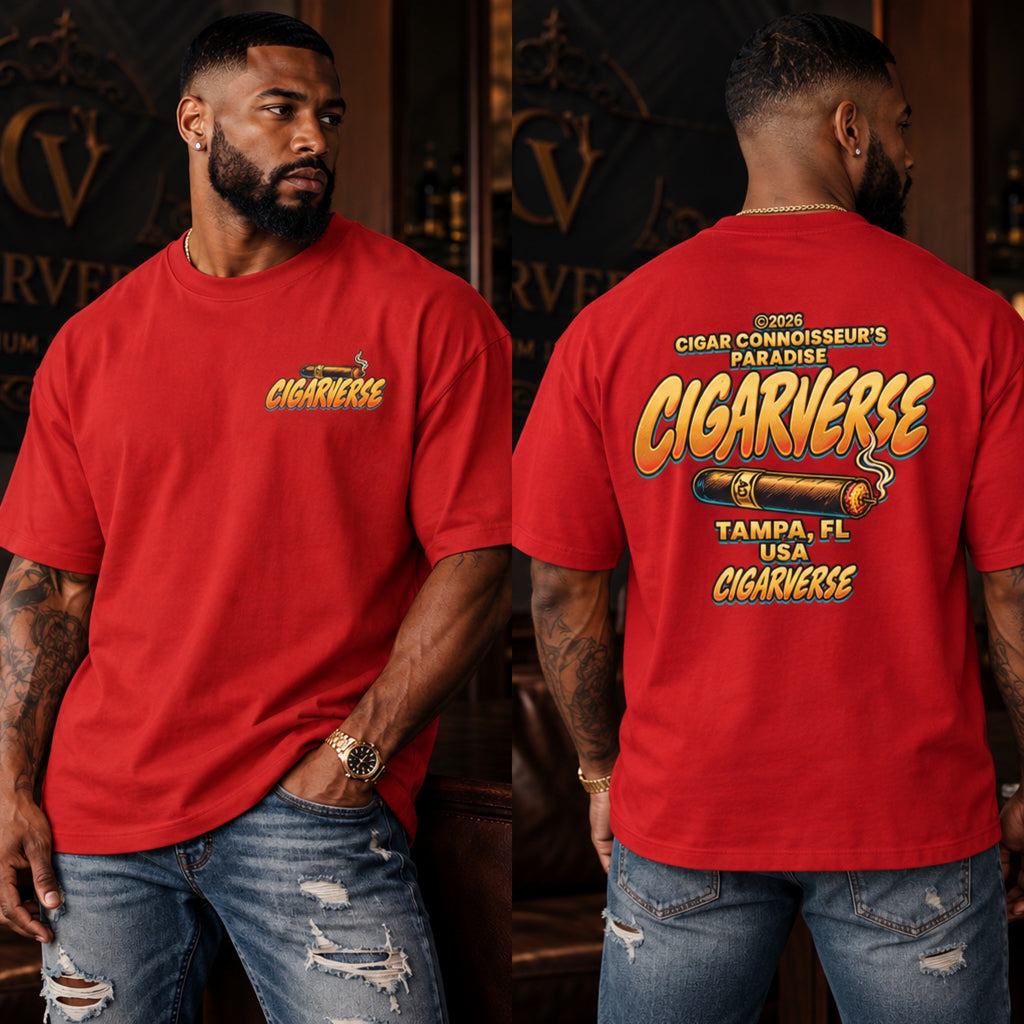 Cigarverse T‑Shirt — Cigar Connoisseur’s Paradise Tampa, FL Graphic Tee