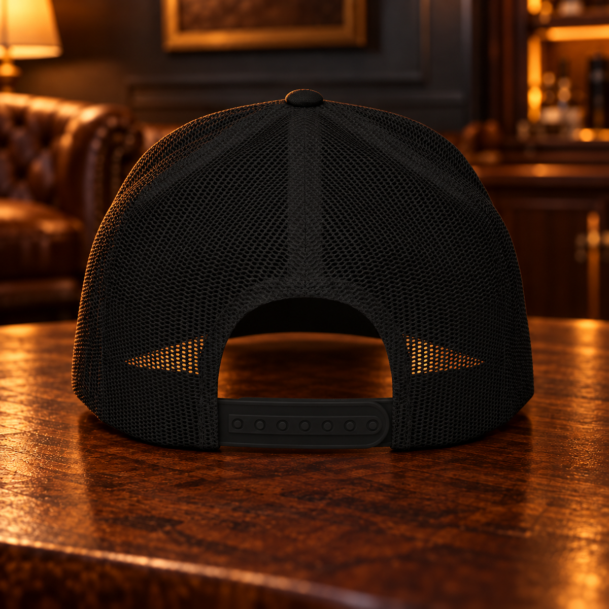 Cigarverse Trucker Cap — Gold Embroidered 5-Panel Snapback