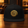 CIGARVERSE Trucker Cap — Gold Fern Spiral