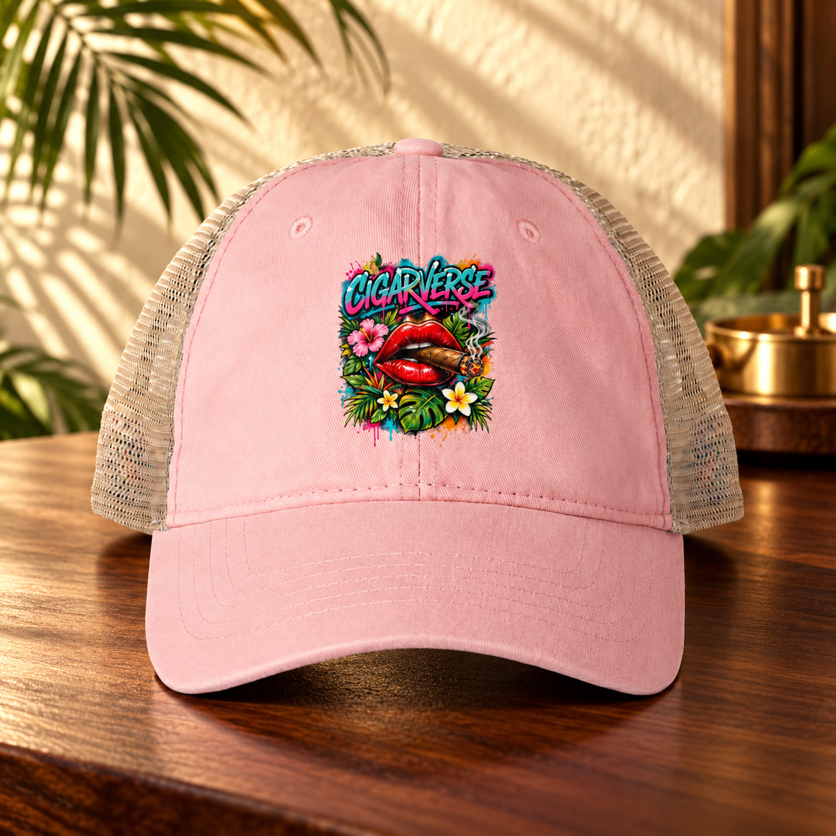 Women's Washed Mesh-Back Cap