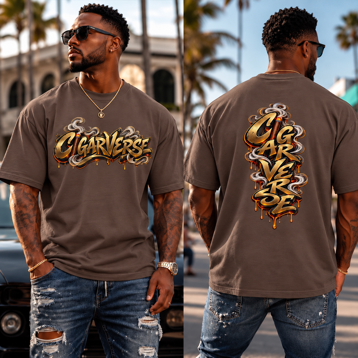 CigarVerse Graphic Tee — Vintage Smoke Streetwear T-Shirt