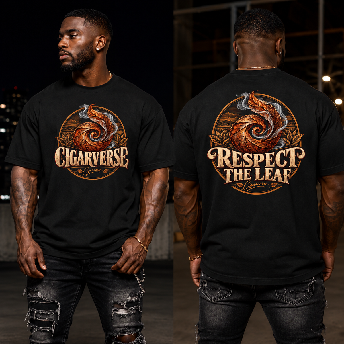 Cigarverse Respect the Leaf Graphic T-Shirt