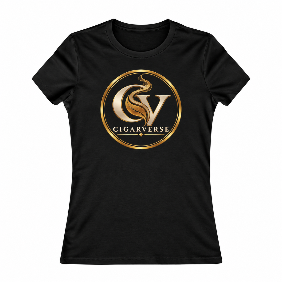 Women's Tee – Elegant Golden Dragon Emblem Shirt