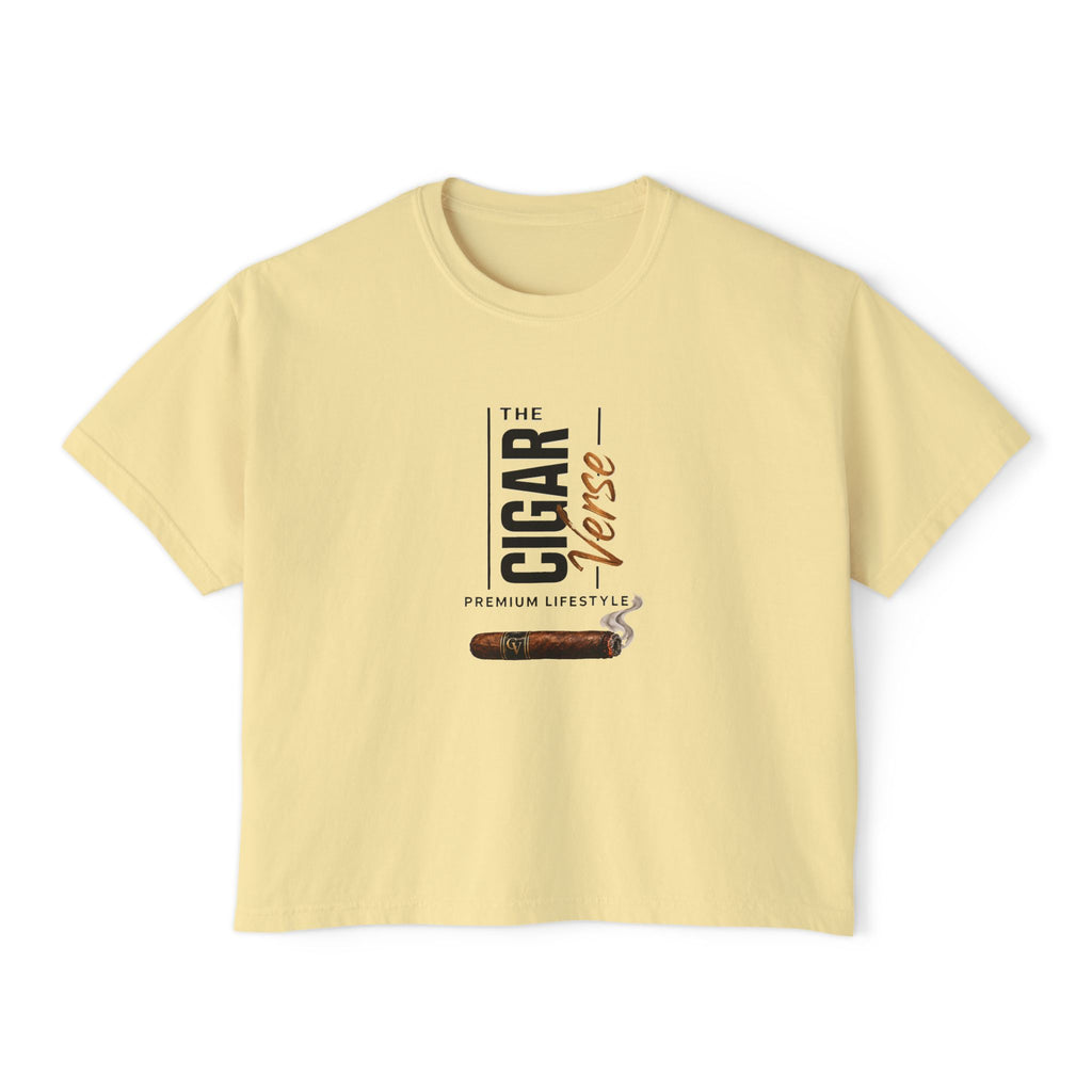 The Cigar Vintage Cigar Graphic Women's Boxy Tee