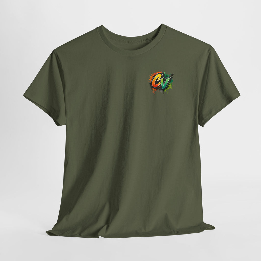 Graphic Tee — 'CigarVerse' Colorful Graffiti Logo T-Shirt