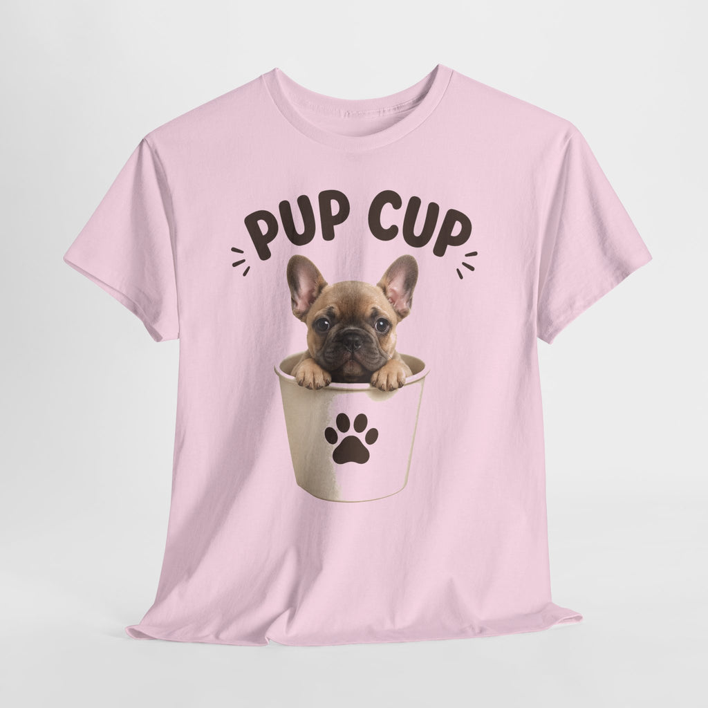 Pup Cup T‑Shirt — Cute French Bulldog Puppy Tee