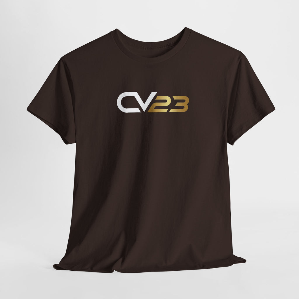 CV23 Logo T-Shirt — Minimalist Black Graphic Tee