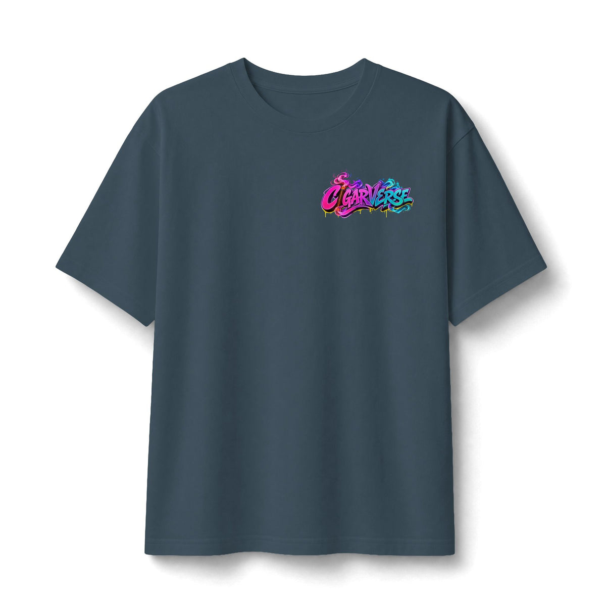 Premium Heavyweight Graffiti 'CIGARVERSE’ Tee — Bold Streetwear Logo T-Shirt