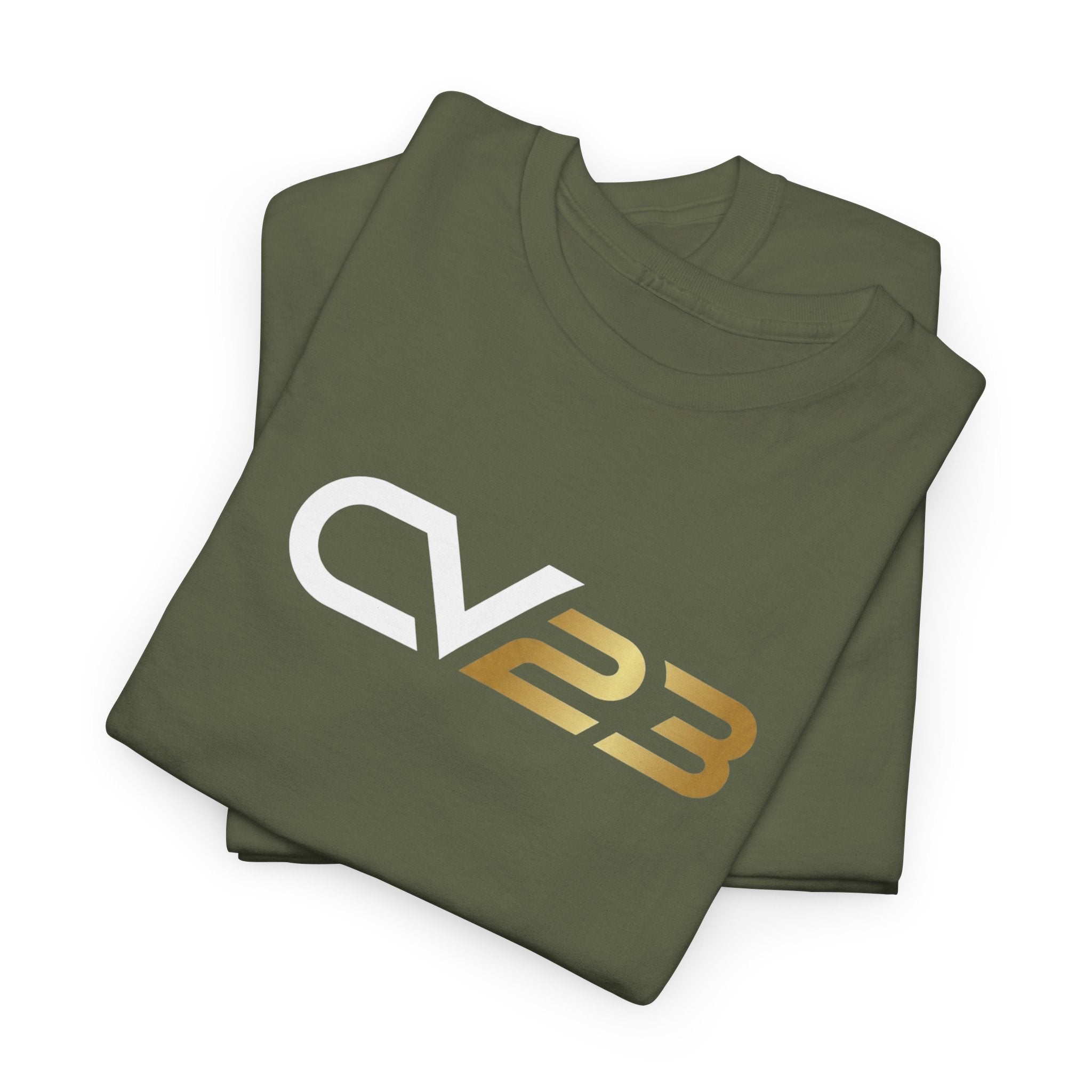 CV23 Logo T-Shirt — Minimalist Black Graphic Tee