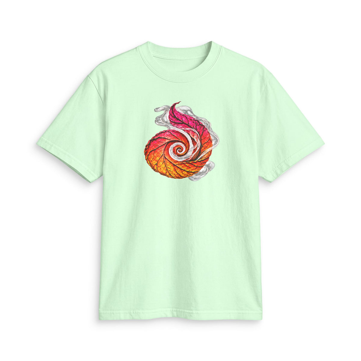 Miami Spiral Leaf Graphic T-Shirt