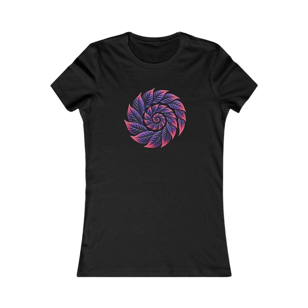 Women's Tee — Pink & Purple Spiral Mandala Graphic