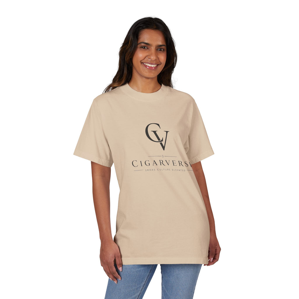 Premium Heavyweight CigarVerse Logo T-Shirt — Clean Minimalist Cigar Lifestyle Tee