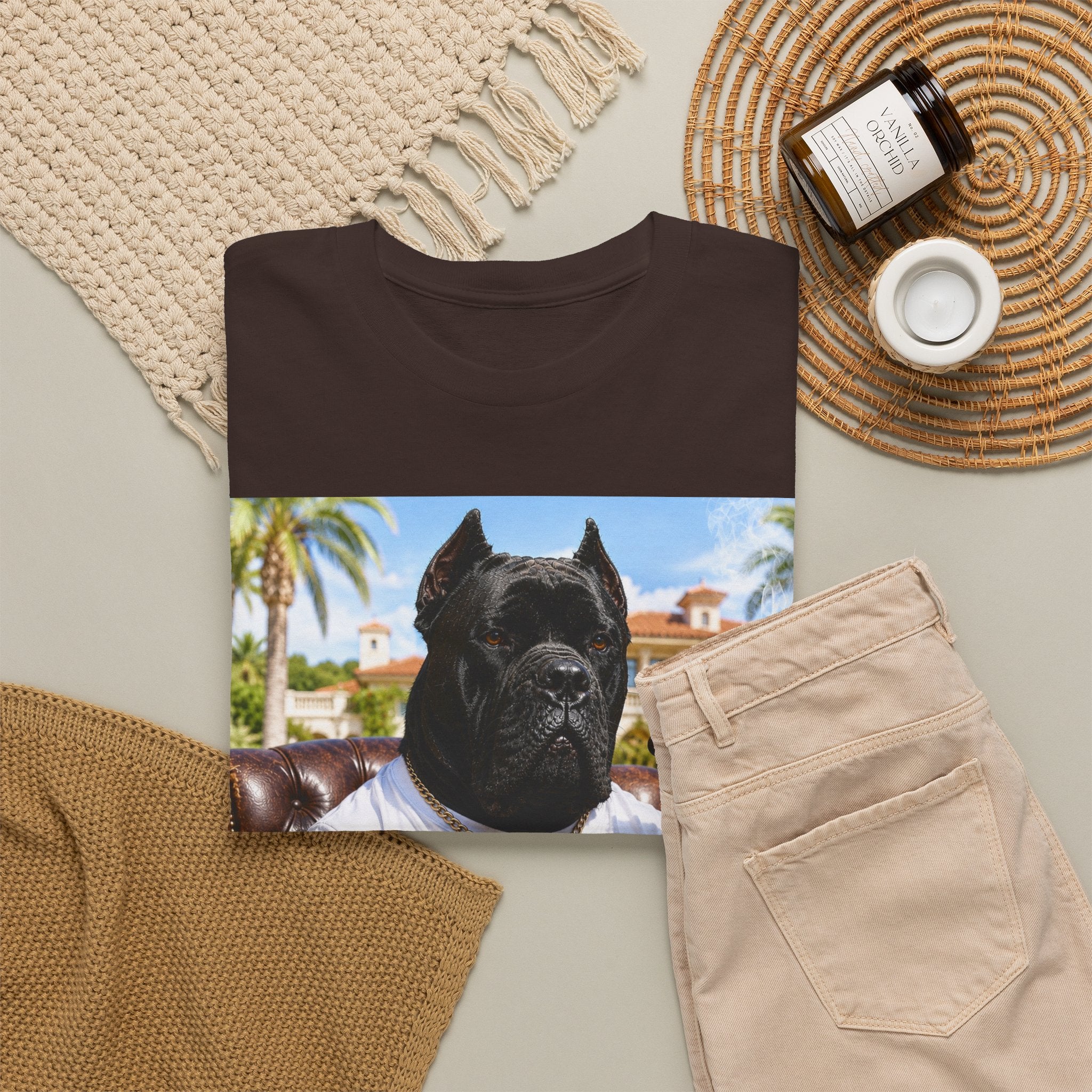 Cigarverse Graphic Tee — Vintage Smoker Dog Artwork