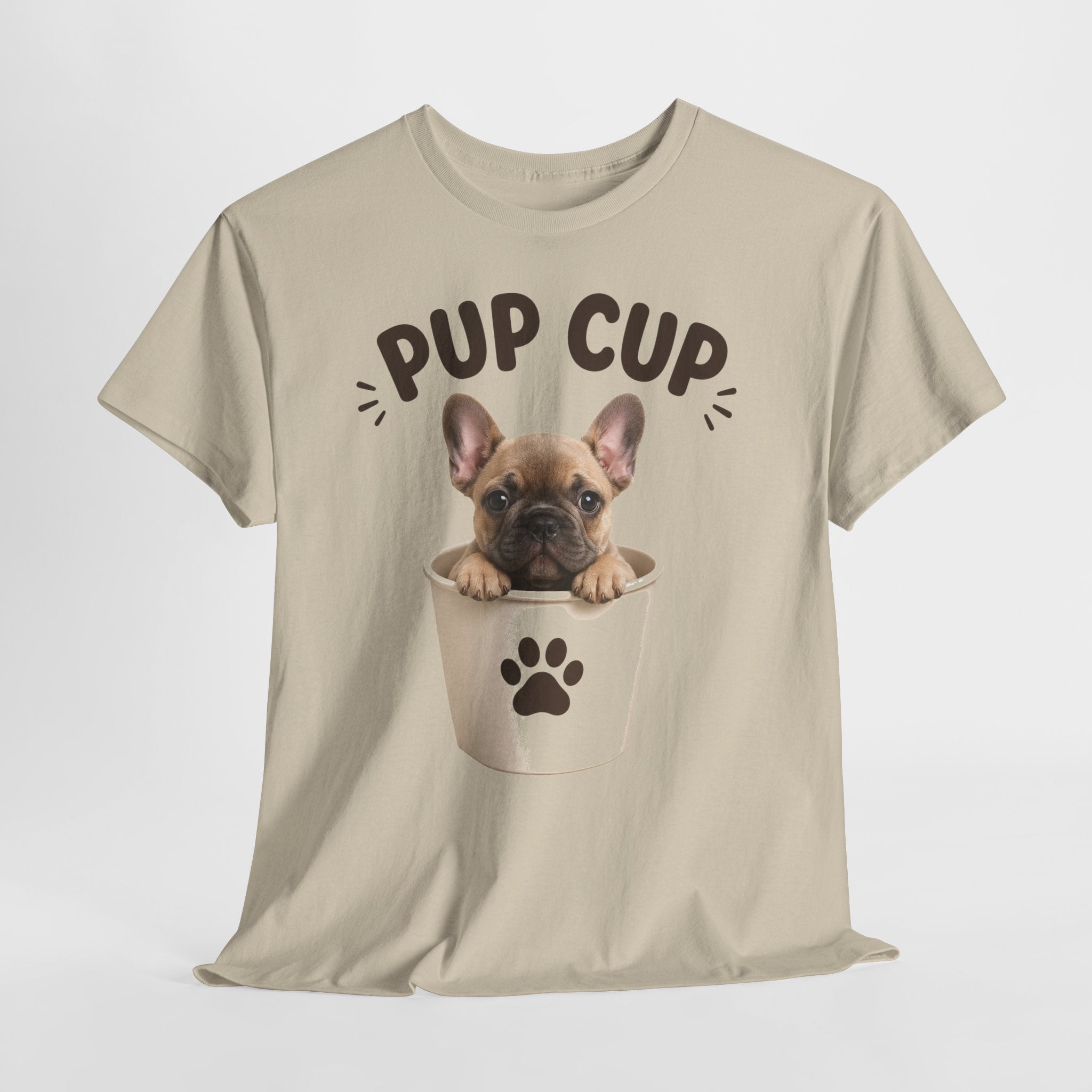 Pup Cup T‑Shirt — Cute French Bulldog Puppy Tee