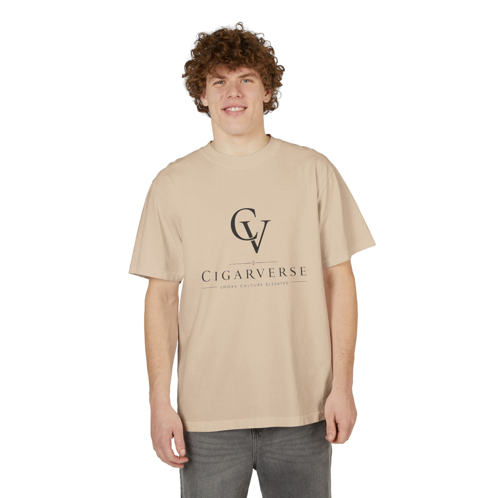 Premium Heavyweight CigarVerse Logo T-Shirt — Clean Minimalist Cigar Lifestyle Tee