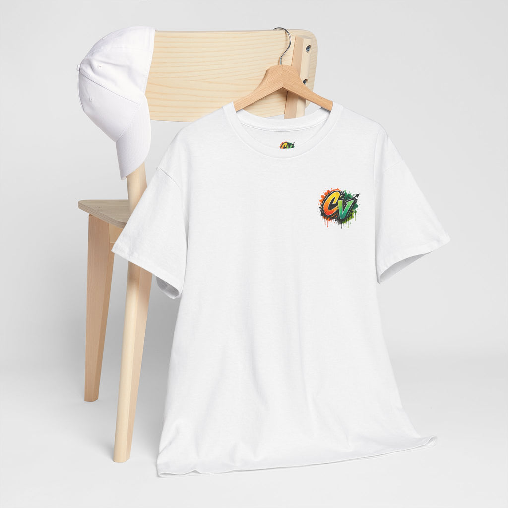 Graphic Tee — 'CigarVerse' Colorful Graffiti Logo T-Shirt