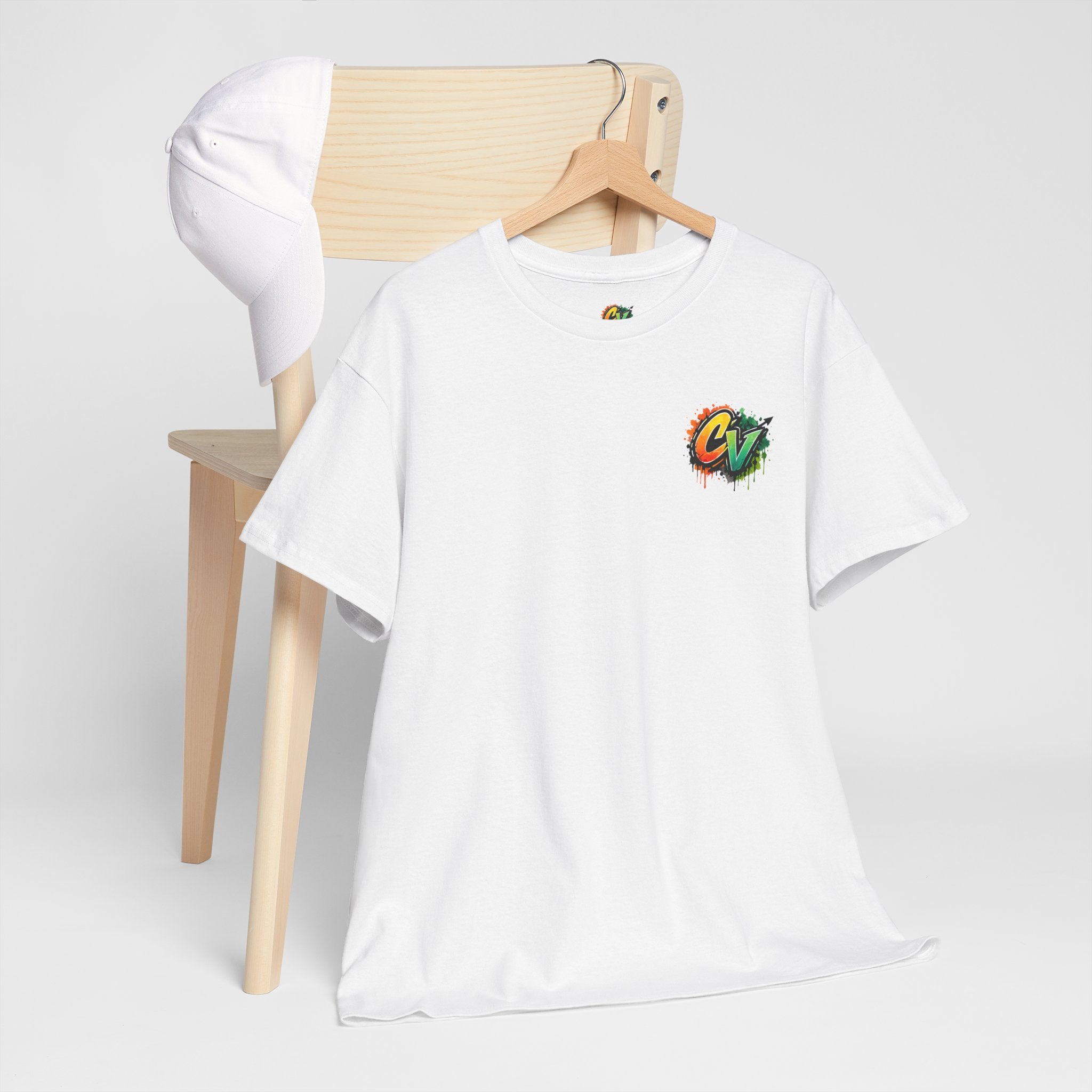 Graphic Tee — 'CigarVerse' Colorful Graffiti Logo T-Shirt