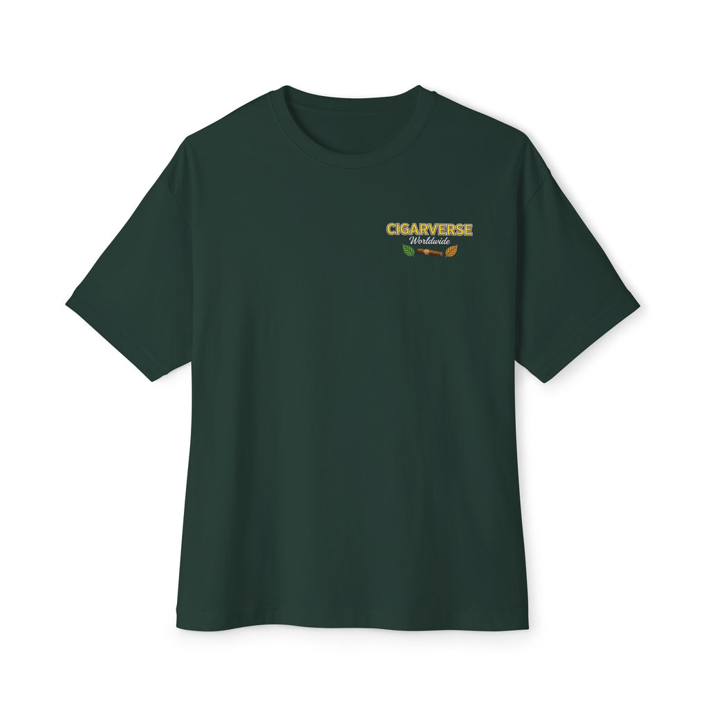 CIGARVERSE Logo Tee — Small Chest Emblem Boxy T‑Shirt