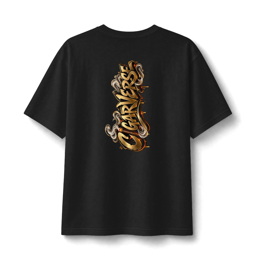 CIGARVERSE Graphic Tee — Vintage Smoke Crown Design
