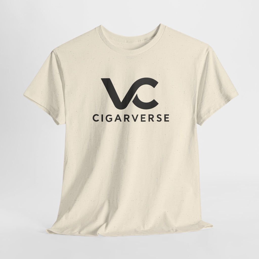 Unisex Black Logo CIGARVERSE T-Shirt — Subtle Black Graphic Tee