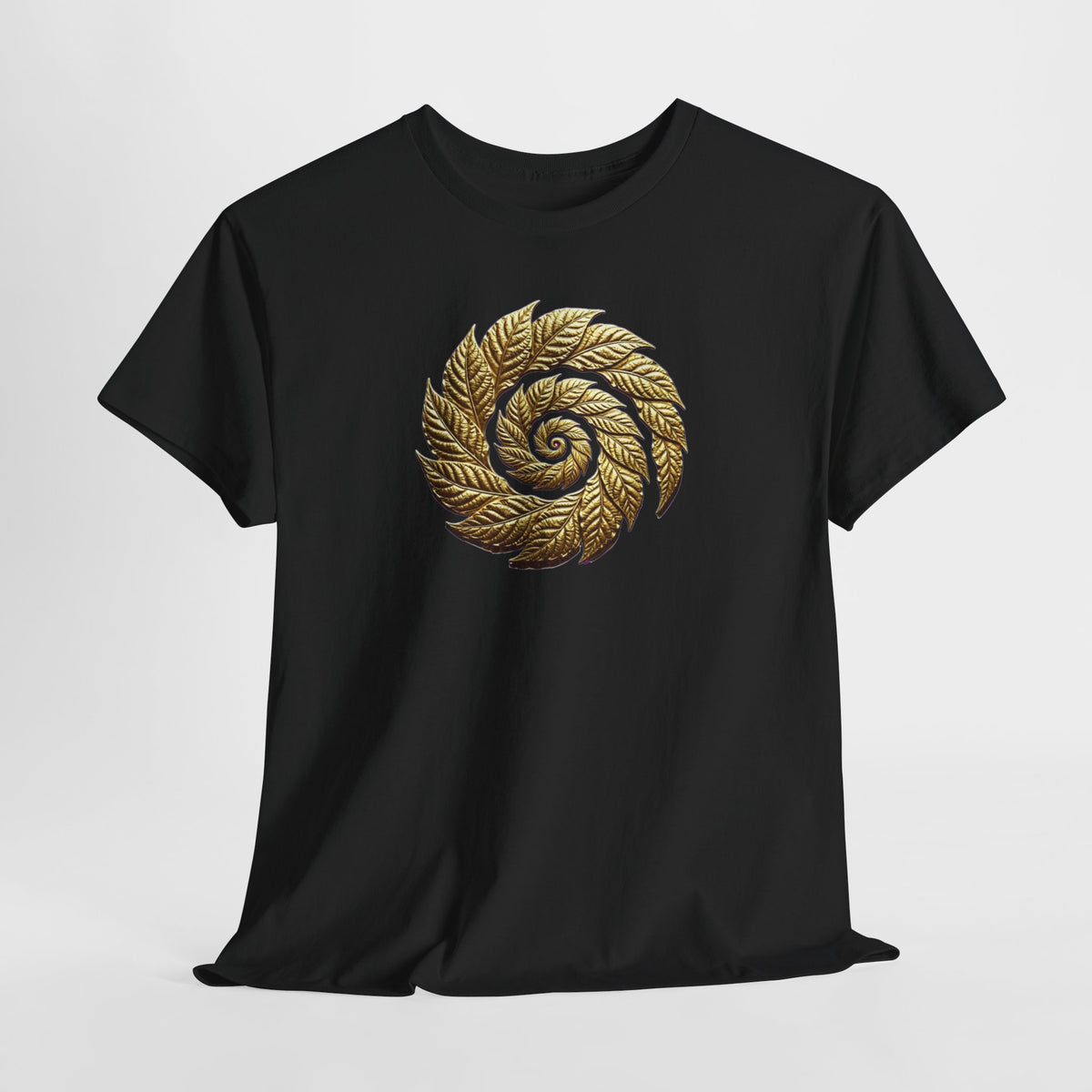 CIGARVERSE Golden Spiral Tobacco Leaf T-Shirt