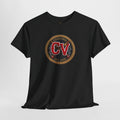 CV Patch Logo Tee — Retro Crest Graphic T-Shirt