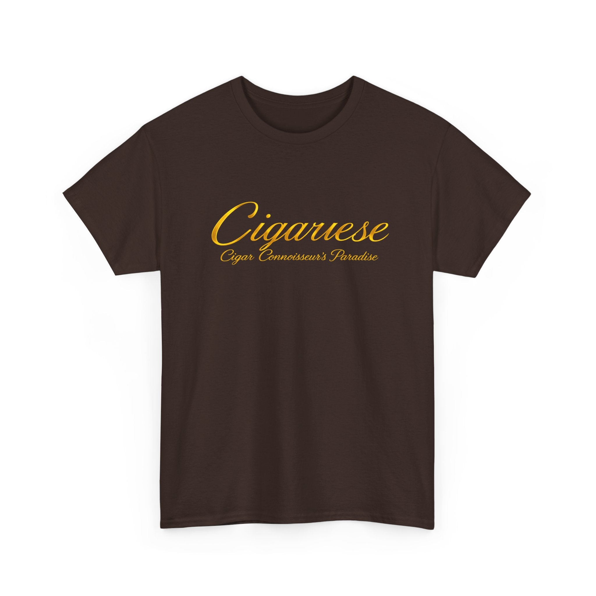 Cigarverse 'Cigar Connoisseurs Paradise’ Gold Logo T-Shirt